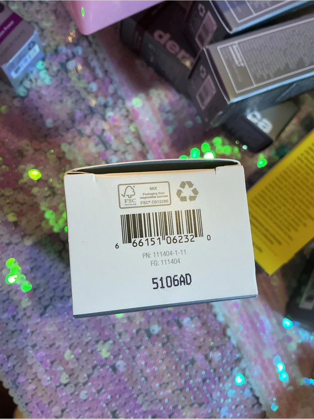 dermalogica White Box with Barcode
